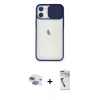 MARSİLYAN™- iPhone 11 Kılıf Vadi Çizgi - Şeffaf Uv Polymer Nano Ekran Koruyucu + Pers Alüminyum Kamera Lens - GI