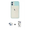 MARSİLYAN™- iPhone 11 Kılıf Vadi Çizgi - Şeffaf Uv Polymer Nano Ekran Koruyucu + Pers Alüminyum Kamera Lens - GI