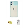 MARSİLYAN™- iPhone 11 Kılıf Vadi Çizgi - Şeffaf Uv Polymer Nano Ekran Koruyucu + Rainbow Kamera Lens Koruma Cam - KI