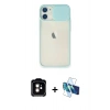 MARSİLYAN™- iPhone 11 Kılıf Vadi Çizgi - Siyah 3D Antistatik Seramik Nano Ekran Koruyucu + PVD Metal Kamera Lens - TU