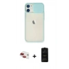 MARSİLYAN™- iPhone 11 Kılıf Vadi Çizgi - Siyah 6D Antistatik Mat Seramik Hayalet Nano Ekran Koruyucu + Pers Alüminyum Kamera Lens - KI