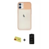 MARSİLYAN™- iPhone 11 Kılıf Vadi Çizgi - Siyah 6D Antistatik Mat Seramik Hayalet Nano Ekran Koruyucu + Rainbow Kamera Lens Koruma Cam - KI
