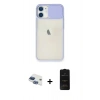 MARSİLYAN™- iPhone 11 Kılıf Vadi Çizgi - Siyah 6D Antistatik Mat Seramik Hayalet Nano Ekran Koruyucu + Pers Alüminyum Kamera Lens - LT