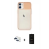MARSİLYAN™- iPhone 11 Kılıf Vadi Çizgi - Siyah 6D Antistatik Mat Seramik Hayalet Nano Ekran Koruyucu + Pers Alüminyum Kamera Lens - LT