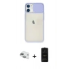 MARSİLYAN™- iPhone 11 Kılıf Vadi Çizgi - Siyah 6D Antistatik Mat Seramik Hayalet Nano Ekran Koruyucu + Pers Alüminyum Kamera Lens - YL