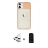 MARSİLYAN™- iPhone 11 Kılıf Vadi Çizgi - Siyah 6D Antistatik Mat Seramik Hayalet Nano Ekran Koruyucu + Raze Metal Kamera Lens - GS