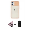 MARSİLYAN™- iPhone 11 Kılıf Vadi Çizgi - Siyah 6D Antistatik Mat Seramik Hayalet Nano Ekran Koruyucu + Raze Metal Kamera Lens - SH