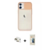 MARSİLYAN™- iPhone 11 Kılıf Vadi Çizgi - Siyah 6D Mat Seramik Hayalet Nano Ekran Koruyucu + Pers Alüminyum Kamera Lens - GD