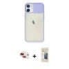 MARSİLYAN™- iPhone 11 Kılıf Vadi Çizgi - Siyah 6D Mat Seramik Hayalet Nano Ekran Koruyucu + Pers Alüminyum Kamera Lens - KI