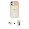 MARSİLYAN™- iPhone 11 Kılıf Vadi Çizgi - Siyah 6D Mat Seramik Hayalet Nano Ekran Koruyucu + Pers Alüminyum Kamera Lens - KI