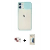 MARSİLYAN™- iPhone 11 Kılıf Vadi Çizgi - Siyah 6D Mat Seramik Hayalet Nano Ekran Koruyucu + Pers Alüminyum Kamera Lens - KI