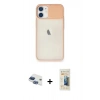 MARSİLYAN™- iPhone 11 Kılıf Vadi Çizgi - Siyah 6D Mat Seramik Hayalet Nano Ekran Koruyucu + Pers Alüminyum Kamera Lens - LT