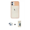 MARSİLYAN™- iPhone 11 Kılıf Vadi Çizgi - Siyah 6D Mat Seramik Hayalet Nano Ekran Koruyucu + Pers Alüminyum Kamera Lens - GI