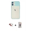 MARSİLYAN™- iPhone 11 Kılıf Vadi Çizgi - Siyah Bilvis 3D Cam Ekran Koruyucu + Pers Alüminyum Kamera Lens - KI
