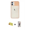MARSİLYAN™- iPhone 11 Kılıf Vadi Çizgi - Siyah Bilvis 3D Cam Ekran Koruyucu + Rainbow Kamera Lens Koruma Cam - KI