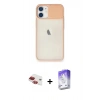 MARSİLYAN™- iPhone 11 Kılıf Vadi Çizgi - Siyah Bilvis 5in1 3D Magic Cam Ekran Koruyucu + Pers Alüminyum Kamera Lens - KI