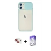 MARSİLYAN™- iPhone 11 Kılıf Vadi Çizgi - Siyah Bilvis 5in1 3D Magic Cam Ekran Koruyucu + Pers Alüminyum Kamera Lens - KI