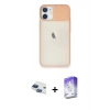 MARSİLYAN™- iPhone 11 Kılıf Vadi Çizgi - Siyah Bilvis 5in1 3D Magic Cam Ekran Koruyucu + Pers Alüminyum Kamera Lens - LT