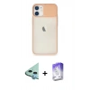 MARSİLYAN™- iPhone 11 Kılıf Vadi Çizgi - Siyah Bilvis 5in1 3D Magic Cam Ekran Koruyucu + Raze Metal Kamera Lens - MI