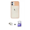 MARSİLYAN™- iPhone 11 Kılıf Vadi Çizgi - Siyah Bilvis 5in1 5D Magic Hayalet Cam Ekran Koruyucu + Pers Alüminyum Kamera Lens - GD