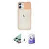 MARSİLYAN™- iPhone 11 Kılıf Vadi Çizgi - Siyah Bilvis 5in1 5D Magic Hayalet Cam Ekran Koruyucu + Raze Metal Kamera Lens - KI