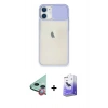 MARSİLYAN™- iPhone 11 Kılıf Vadi Çizgi - Siyah Bilvis 5in1 5D Magic Hayalet Cam Ekran Koruyucu + Raze Metal Kamera Lens - KI