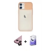 MARSİLYAN™- iPhone 11 Kılıf Vadi Çizgi - Siyah Bilvis 5in1 5D Magic Hayalet Cam Ekran Koruyucu + Raze Metal Kamera Lens - SH