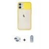 MARSİLYAN™- iPhone 11 Kılıf Vadi Çizgi - Siyah Joko Magic 5D Cam + Pers Alüminyum Kamera Lens - GI
