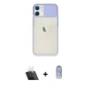 MARSİLYAN™- iPhone 11 Kılıf Vadi Çizgi - Siyah Joko Magic 5D Cam + Kamera Lens Koruma Cam - SF