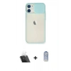 MARSİLYAN™- iPhone 11 Kılıf Vadi Çizgi - Siyah Joko Magic 5D Cam + Kamera Lens Koruma Cam - SF