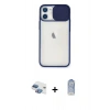 MARSİLYAN™- iPhone 11 Kılıf Vadi Çizgi - Siyah Joko Magic 5D Cam + Pers Alüminyum Kamera Lens - GI