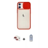 MARSİLYAN™- iPhone 11 Kılıf Vadi Çizgi - Siyah Joko Magic 5D Cam + Pers Alüminyum Kamera Lens - KI