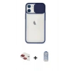 MARSİLYAN™- iPhone 11 Kılıf Vadi Çizgi - Siyah Joko Magic 5D Cam + Pers Alüminyum Kamera Lens - KI