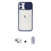 MARSİLYAN™- iPhone 11 Kılıf Vadi Çizgi - Siyah Joko Magic 5D Cam + Pers Alüminyum Kamera Lens - YL
