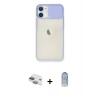 MARSİLYAN™- iPhone 11 Kılıf Vadi Çizgi - Siyah Joko Magic 5D Cam + Pers Alüminyum Kamera Lens - YL