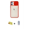 MARSİLYAN™- iPhone 11 Kılıf Vadi Çizgi - Siyah Joko Magic 5D Cam + Rainbow Kamera Lens Koruma Cam - KI