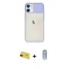 MARSİLYAN™- iPhone 11 Kılıf Vadi Çizgi - Siyah Joko Magic 5D Cam + Rainbow Kamera Lens Koruma Cam - KI
