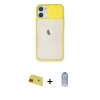 MARSİLYAN™- iPhone 11 Kılıf Vadi Çizgi - Siyah Joko Magic 5D Cam + Rainbow Kamera Lens Koruma Cam - KI