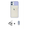 MARSİLYAN™- iPhone 11 Kılıf Vadi Çizgi - Siyah Joko Magic 5D Cam + Raze Metal Kamera Lens - GS