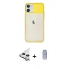 MARSİLYAN™- iPhone 11 Kılıf Vadi Çizgi - Siyah Joko Magic 5D Cam + Raze Metal Kamera Lens - GS
