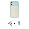 MARSİLYAN™- iPhone 11 Kılıf Vadi Çizgi - Siyah Joko Magic 5D Cam + Raze Metal Kamera Lens - GS