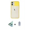 MARSİLYAN™- iPhone 11 Kılıf Vadi Çizgi - Siyah Joko Magic 5D Cam + Raze Metal Kamera Lens - MI
