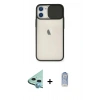 MARSİLYAN™- iPhone 11 Kılıf Vadi Çizgi - Siyah Joko Magic 5D Cam + Raze Metal Kamera Lens - MI