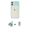 MARSİLYAN™- iPhone 11 Kılıf Vadi Çizgi - Siyah Joko Magic 5D Cam + Raze Metal Kamera Lens - MI