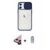 MARSİLYAN™- iPhone 11 Kılıf Vadi Çizgi - Siyah Joko Magic 5D Cam + Raze Metal Kamera Lens - SH