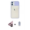 MARSİLYAN™- iPhone 11 Kılıf Vadi Çizgi - Siyah Joko Magic 5D Cam + Raze Metal Kamera Lens - SH