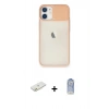 MARSİLYAN™- iPhone 11 Kılıf Vadi Çizgi - Siyah Joko Magic 5D Cam + Renkli Kamera Lens Koruma Cam - TU