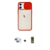 MARSİLYAN™- iPhone 11 Kılıf Vadi Çizgi - Siyah Joko Magic 5D Hayalet Cam + Pers Alüminyum Kamera Lens - GI