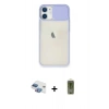 MARSİLYAN™- iPhone 11 Kılıf Vadi Çizgi - Siyah Joko Magic 5D Hayalet Cam + Pers Alüminyum Kamera Lens - GI