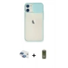 MARSİLYAN™- iPhone 11 Kılıf Vadi Çizgi - Siyah Joko Magic 5D Hayalet Cam + Pers Alüminyum Kamera Lens - GI